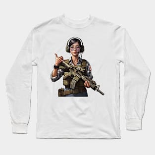 Tactical Girl Long Sleeve T-Shirt